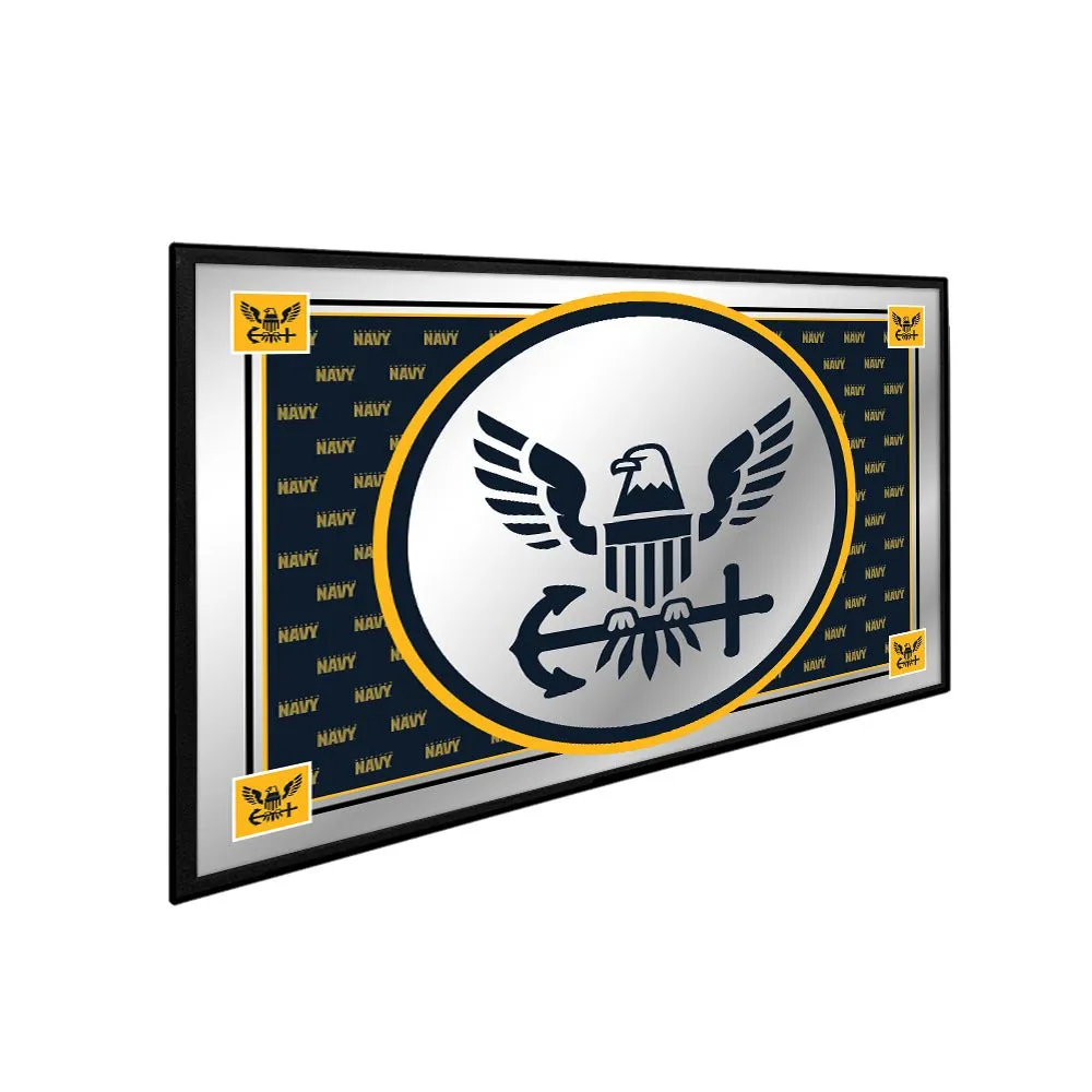 US Navy: Pride Design - Framed Mirrored Wall Sign