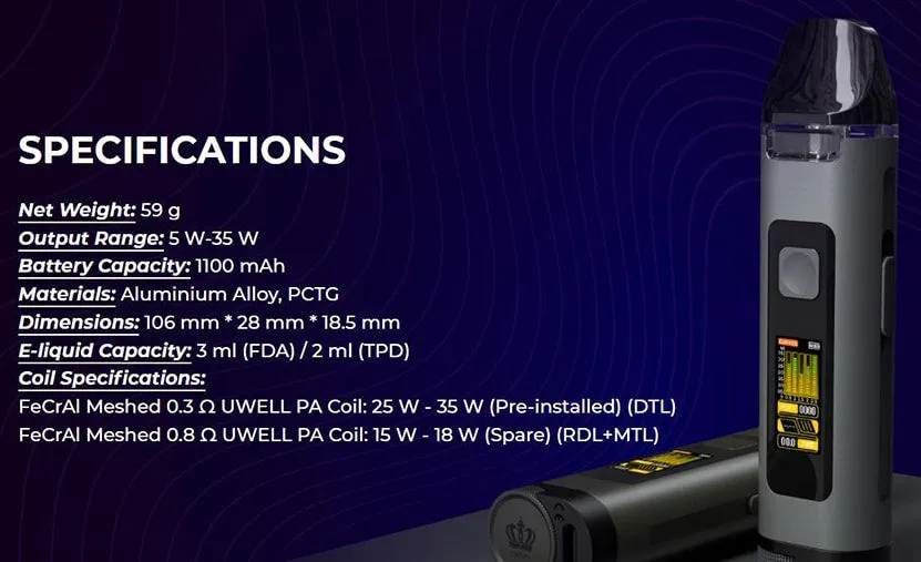 UWELL CROWN D POD KIT