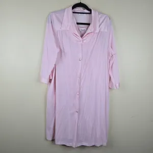 Vanity Fair Pink Nightgown &amp; Robe Set Size L
