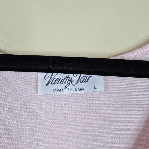 Vanity Fair Pink Nightgown &amp; Robe Set Size L