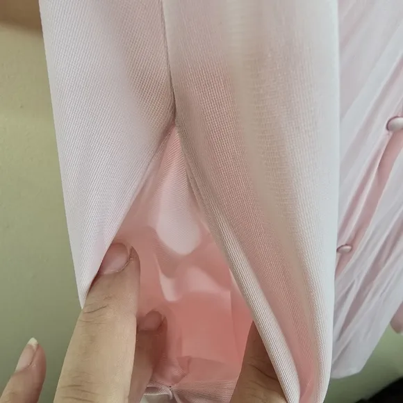 Vanity Fair Pink Nightgown &amp; Robe Set Size L