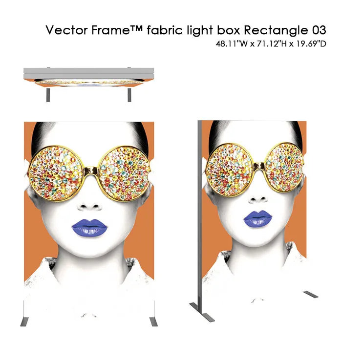 Vector Frame™ fabric light box Rectangle