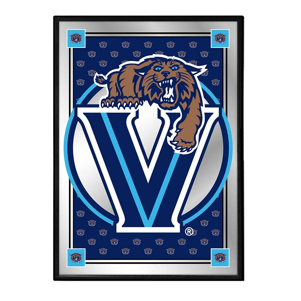 Villanova Cavaliers: Team Spirit, Mascot - Framed Mirrored Wall Sign