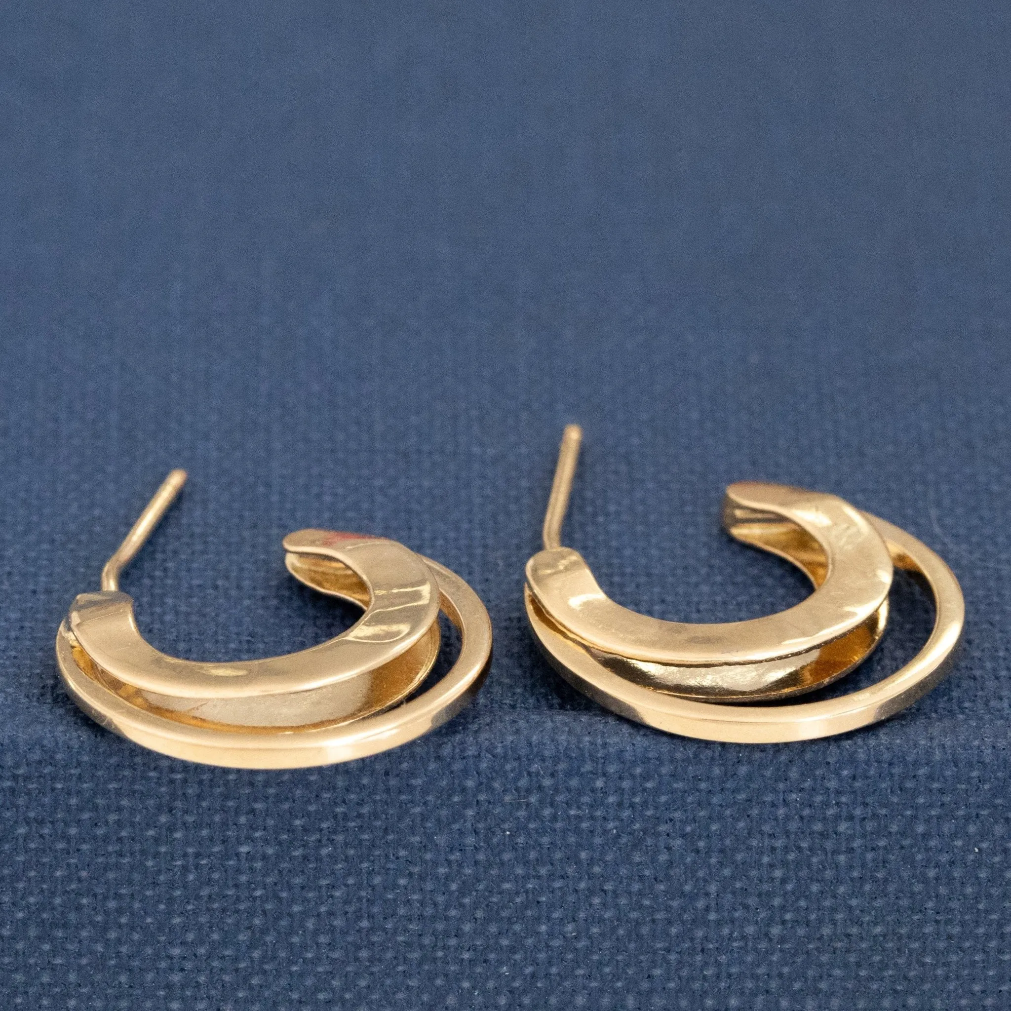 Vintage Mini Double Hoop Earrings