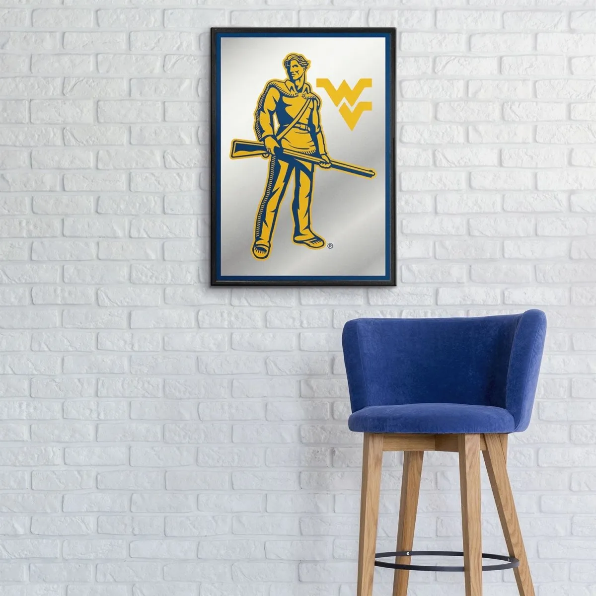 West Virginia Mountaineers: Mascot - Framed Mirrored Wall Sign