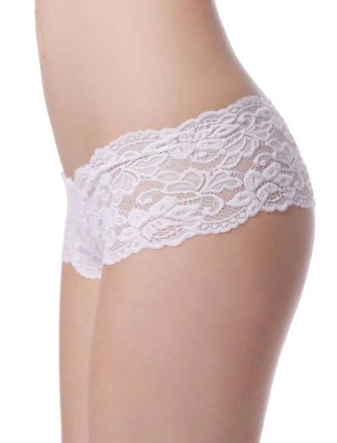 White Sexy Floral Lace Panty