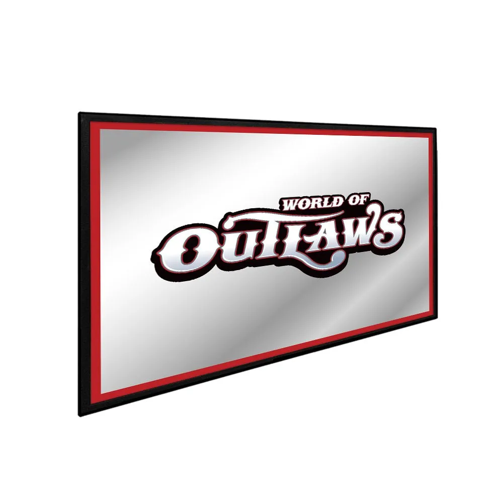 World of Outlaws: Framed Mirrored Wall Sign
