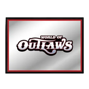 World of Outlaws: Framed Mirrored Wall Sign