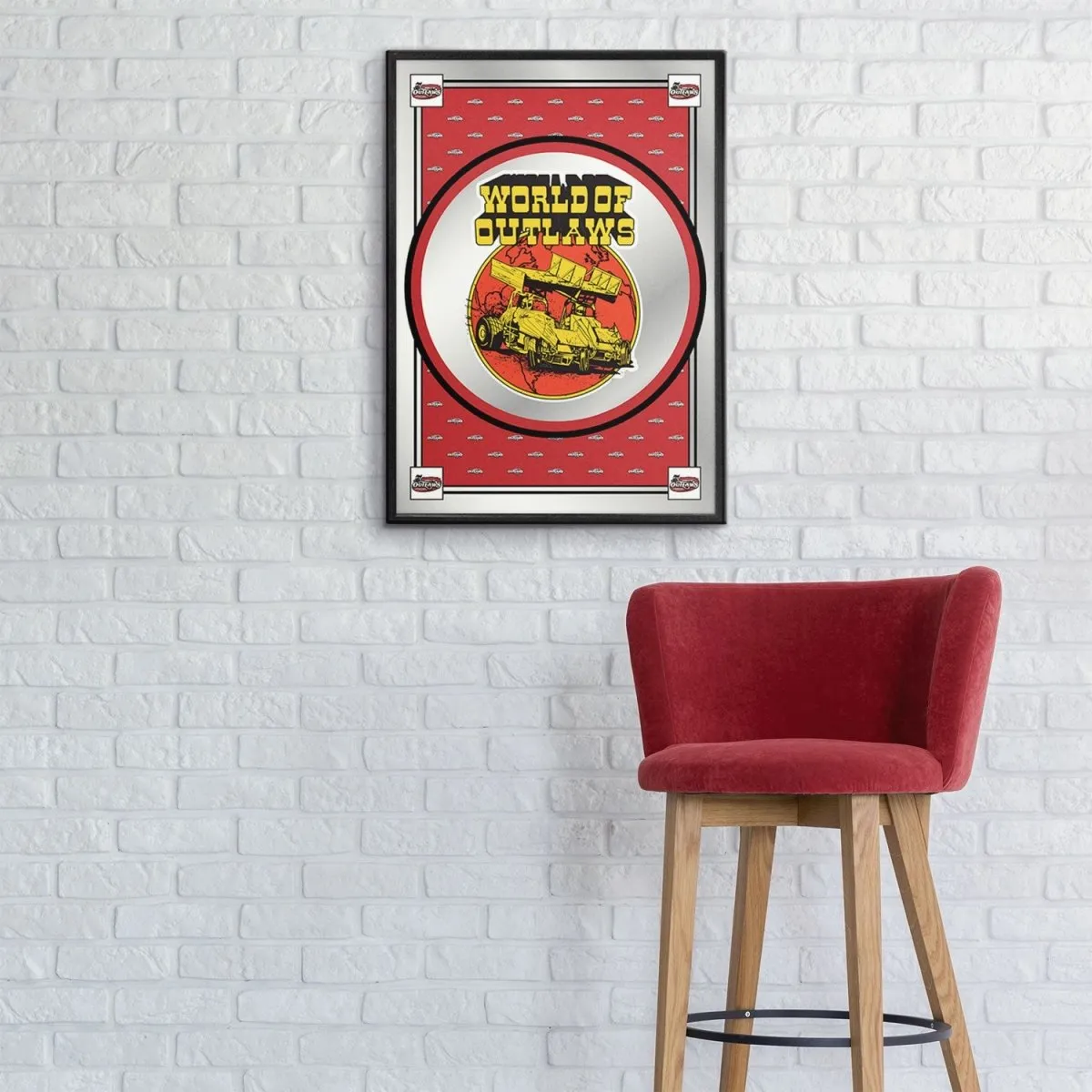 World of Outlaws: Spirit Design - Framed Mirrored Wall Sign