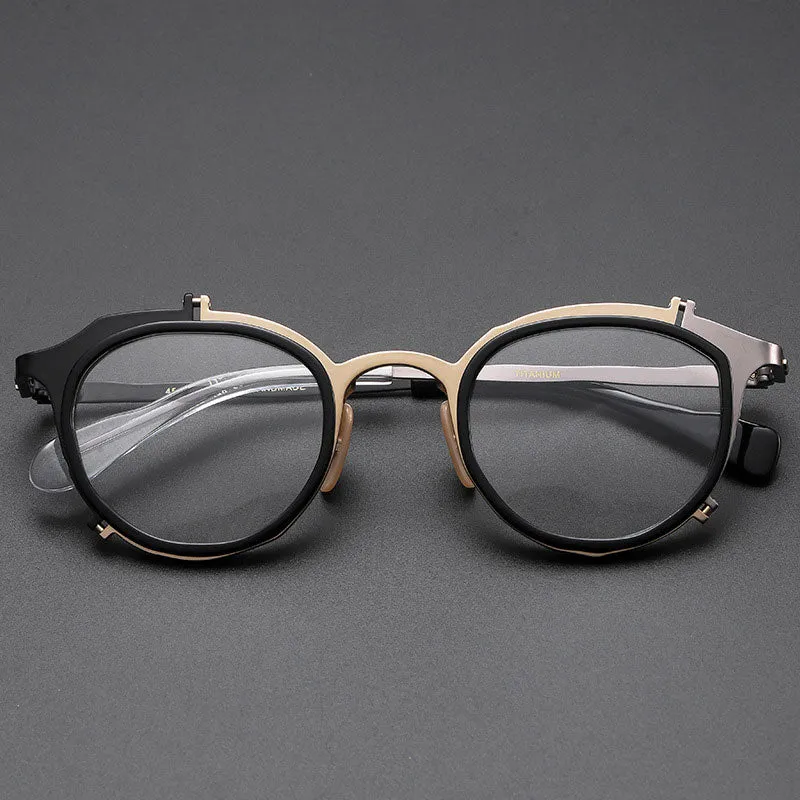 Wren Titanium Retro Hand Made Glasses Frame