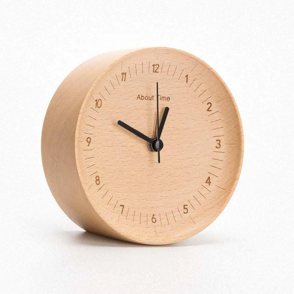 Xiaomi Mute Logs Wooden Alarm Clock