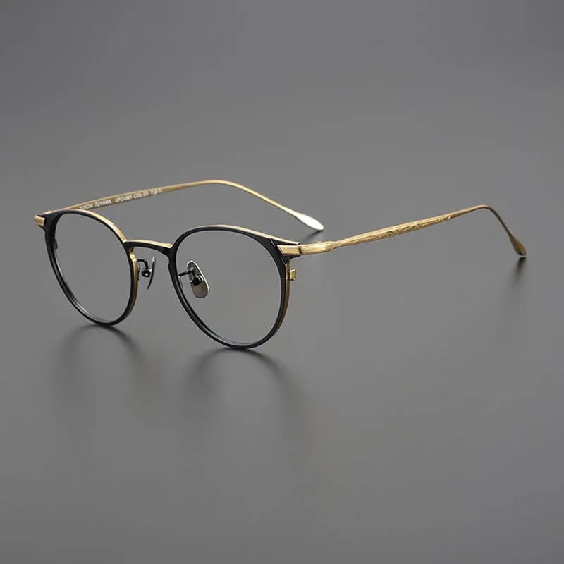 Zeke Vintage Titanium Glasses Frame