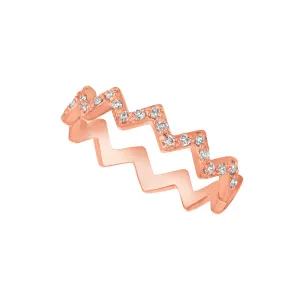 Zig Zag Diamond Ring