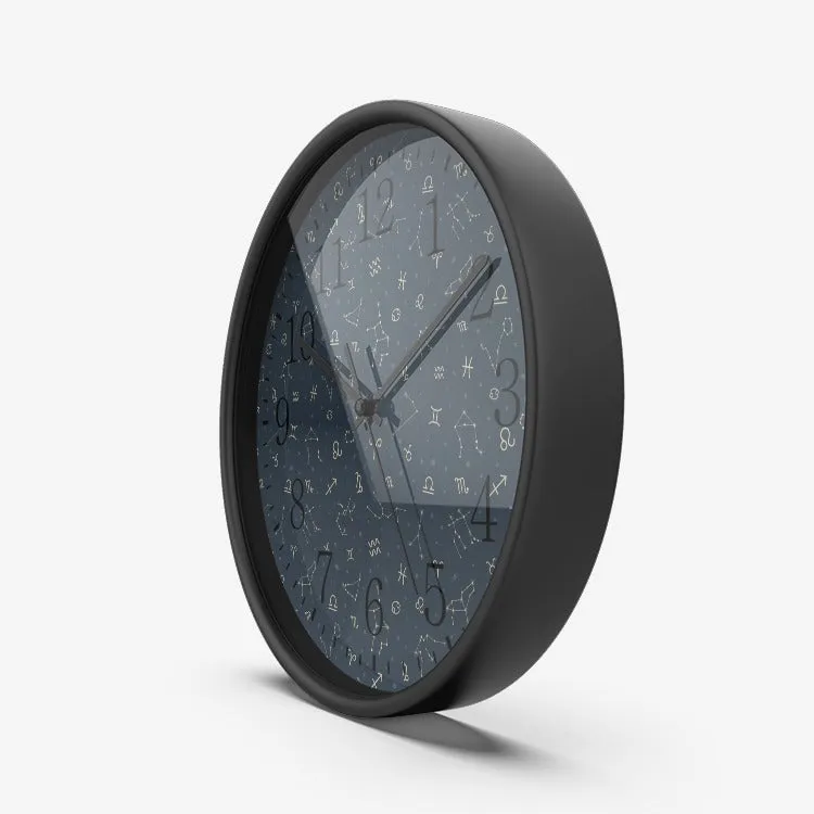 Zodiac Constellation Wall Clock Silent Non Ticking Quality Quartz